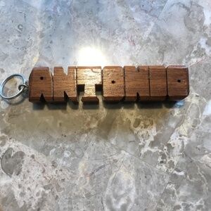 Wooden Antonio Keychain